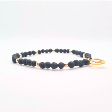 Load image into Gallery viewer, Black and Golden Mother of Heaven Bracelet