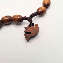 Load image into Gallery viewer, Holy Spirit Wood Rosary of Fatima
