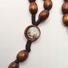 Load image into Gallery viewer, Holy Spirit Wood Rosary of Fatima