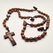 Load image into Gallery viewer, Holy Spirit Wood Rosary of Fatima