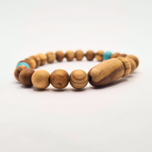 Load image into Gallery viewer, Saint Benedict Wood Bracelet