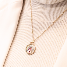 Load image into Gallery viewer, Our Lady of Fatima Necklace - Zirconia