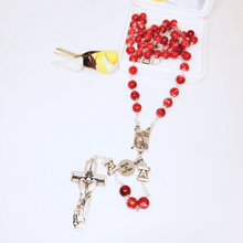 Load image into Gallery viewer, Pope Francis Red Rosary