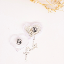 Load image into Gallery viewer, Rosary Necklace - Heart Shaped Box