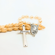 Load image into Gallery viewer, Saint Christopher Pearl Decade Rosary