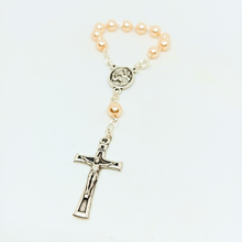 Load image into Gallery viewer, Saint Christopher Pearl Decade Rosary