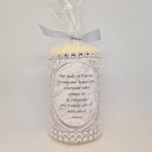 Load image into Gallery viewer, Our Lady Of Fatima Candle (Silver) 2.8'' | 7cm