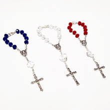 Load image into Gallery viewer, 3 Crystal Decade Rosary Bracelets