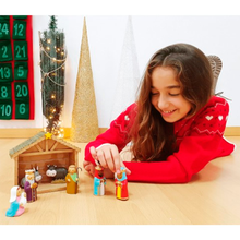 Load image into Gallery viewer, Children’s Nativity Set with Stable (9 Pieces)