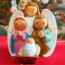 Load image into Gallery viewer, Children's Nativity Set with the Angel | 3.94'' | 10cm