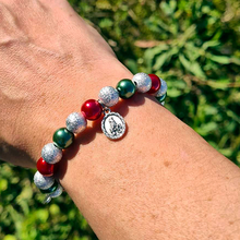 Load image into Gallery viewer, Christmas Bracelet - Red and Green