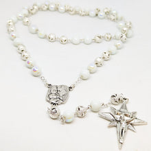 Load image into Gallery viewer, Christmas Rosary - Silver Holy Family