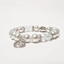 Load image into Gallery viewer, Holy Family Silver Blue Bracelet