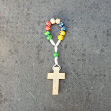 Load image into Gallery viewer, Mini Decade Rosary - Woodwork