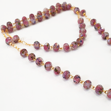 Load image into Gallery viewer, Murano Crystal Rosary - Golden Plated