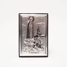 Load image into Gallery viewer, Our Lady of Fatima Silver Plaque - 2.24 inch | 5.7cm