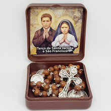 Load image into Gallery viewer, Saint Francisco and Saint Jacinta Wood Rosary