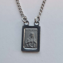 Load image into Gallery viewer, Silver Scapular - Our Lady of Mount Carmel and Sacred Heart of Jesus