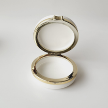 Load image into Gallery viewer, Silver Plated Pill / Rosary / Wafer Box - Jesus Hominum Salvator