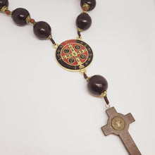 Load image into Gallery viewer, Wall Decade Rosary - Saint Benedict