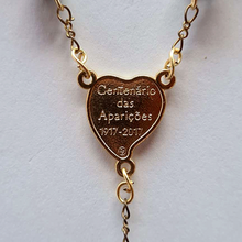 Load image into Gallery viewer, Centennial Black & Gold Murano Rosary