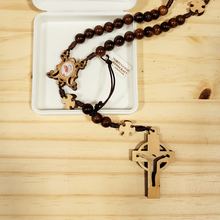 Load image into Gallery viewer, Holy Wood Fatima Rosary