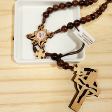 Load image into Gallery viewer, Holy Wood Fatima Rosary