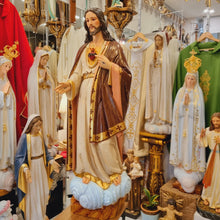Cargar imagen en el visor de la galería, [Wood] Sacred Heart of Jesus [41.3&#39;&#39; | 105cm]

