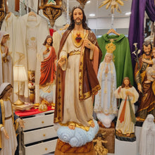 Cargar imagen en el visor de la galería, [Wood] Sacred Heart of Jesus [41.3&#39;&#39; | 105cm]
