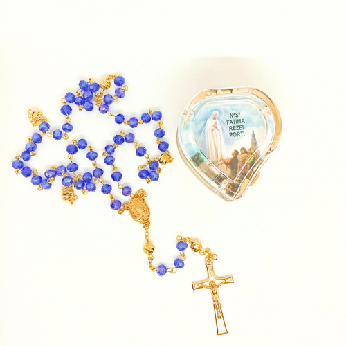 Apparitions of Fatima Rosary - Heart Box