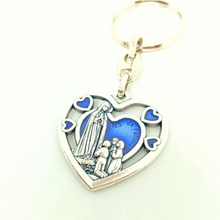 Cargar imagen en el visor de la galería, Apparitions Of Our Lady of Fatima Heart Keychain
