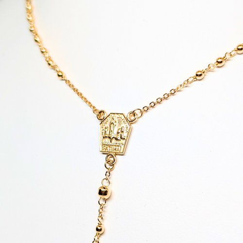 Apparitions Rosary Necklace [9Kt Gold]