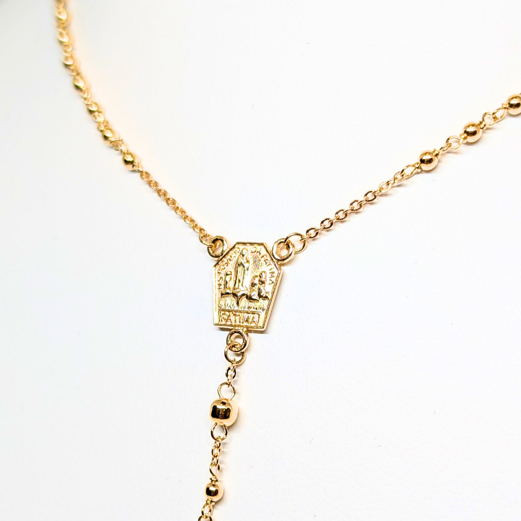 Apparitions Rosary Necklace [9Kt Gold]