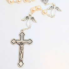 Load image into Gallery viewer, Angel Rosary – Apparitions of Our Lady of Fatima with Terra de Fátima Relic

