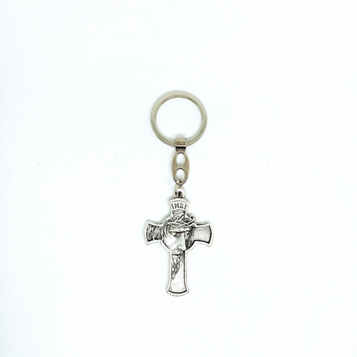 Face of Christ Metal Keychain