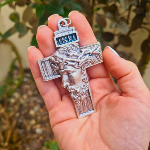 His Face Cross [Silver]