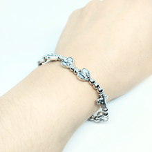 Load image into Gallery viewer, Metal decade Rosary Bracelet - Our Lady of Fatima
