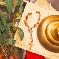 Olive Wood Decade Rosary - Apparitions of Our Lady of Fatima