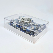 Load image into Gallery viewer, Our Lady Heart Blue Rosary
