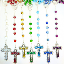 Cargar imagen en el visor de la galería, Our Lady Heart Purple Rosary
