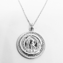 Cargar imagen en el visor de la galería, Our Lady of Fatima Filigree Necklace [925 Silver]
