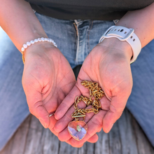 Load image into Gallery viewer, Our Lady of Fatima Heart Medalion Necklace [Stainless Steel]
