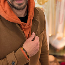 Load image into Gallery viewer, Our Lady of Fatima Bracelet with cross [Natural Stone]
