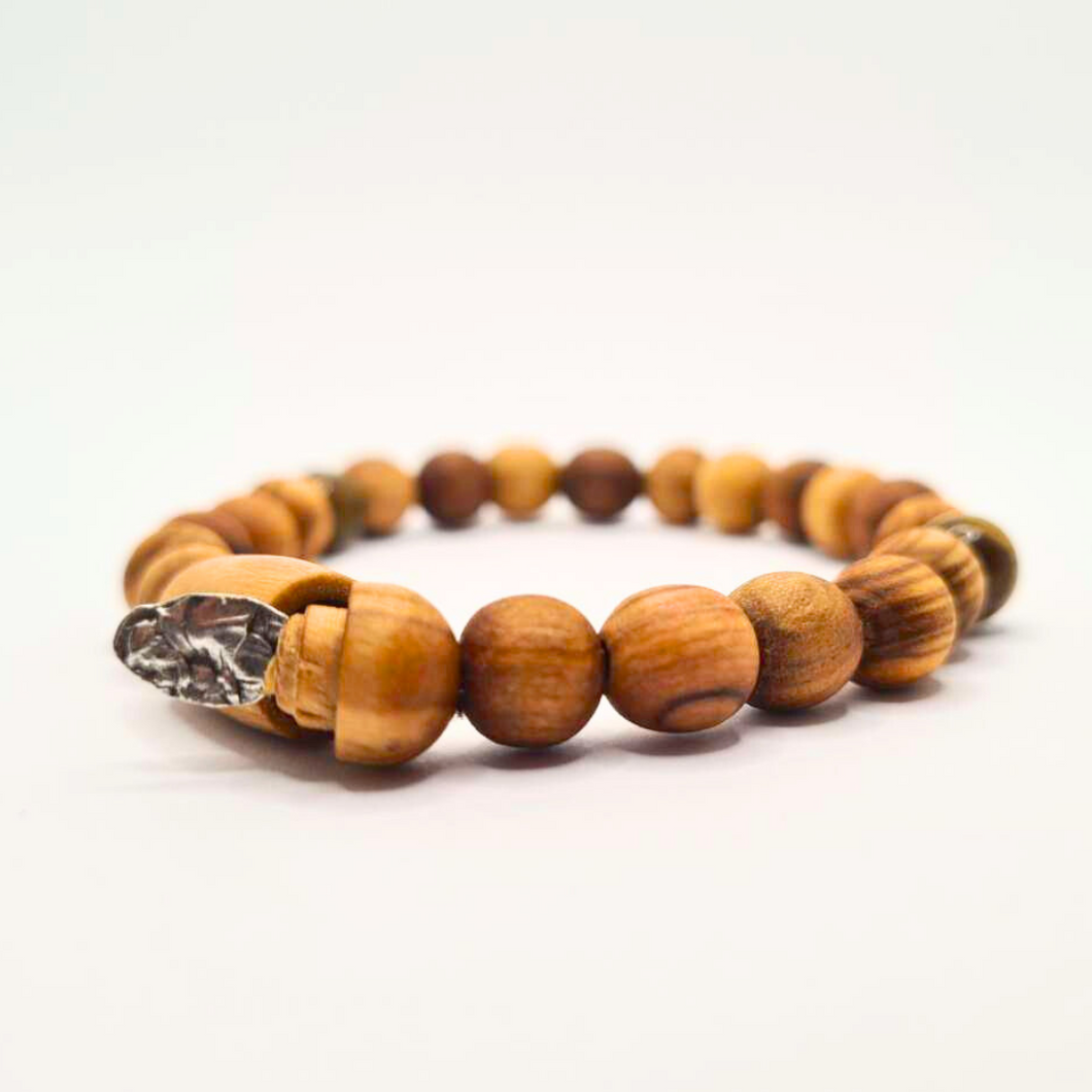 Saint Anthony Wood Bracelet