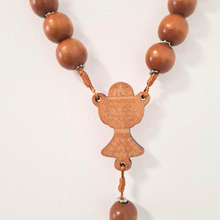Cargar imagen en el visor de la galería, Saint Benedict Wood Wall Rosary
