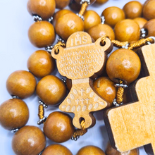 Cargar imagen en el visor de la galería, Saint Benedict Wood Wall Rosary
