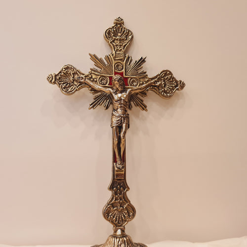Standing Crucifix - 8.3'' | 21cm [Metal]