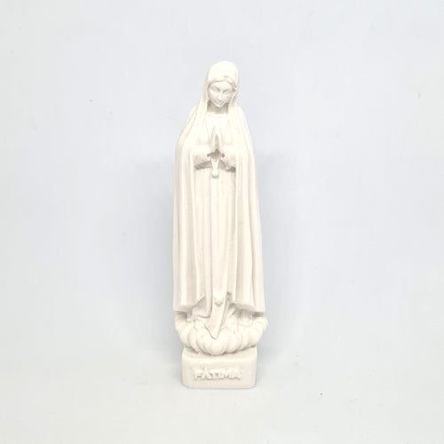 White Statue of Our Lady of Fatima [3.5'' | 9cm]
