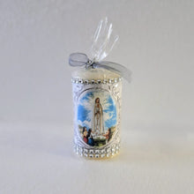 Load image into Gallery viewer, Our Lady Of Fatima Candle (Silver) 2.8'' | 7cm
