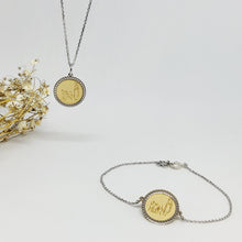 Cargar imagen en el visor de la galería, Set - Necklace + Bracelet - Apparitions of Our Lady of Fatima [Sterling Silver]
